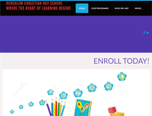 Tablet Screenshot of bensalemchristiandayschool.org